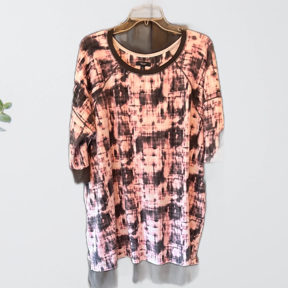 Vera Wang 3/4 Length Sleeve Sleepshirt Loungewear 2X